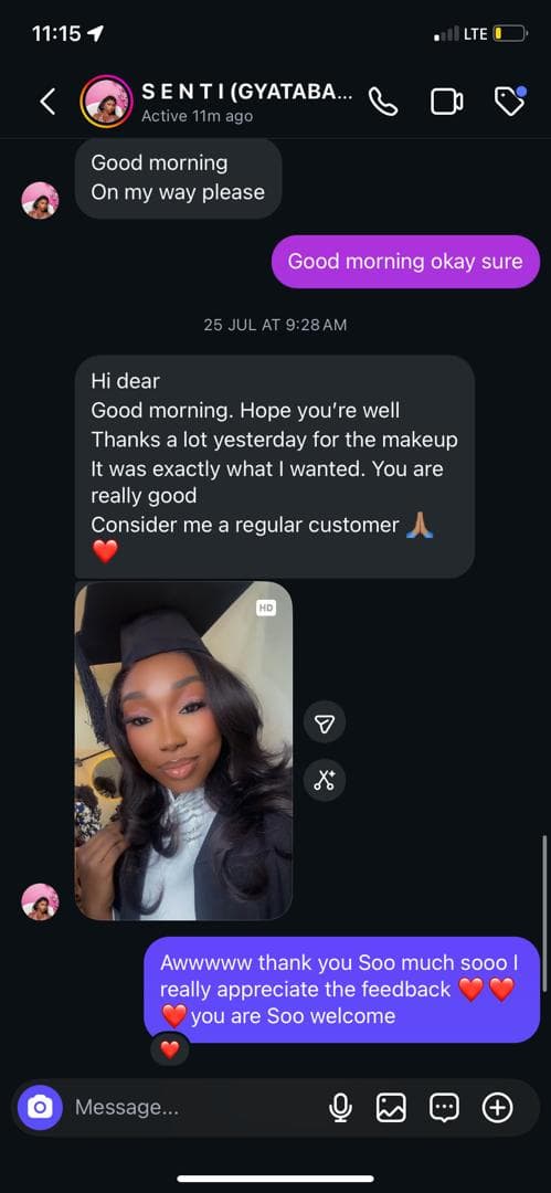Client testimonial
