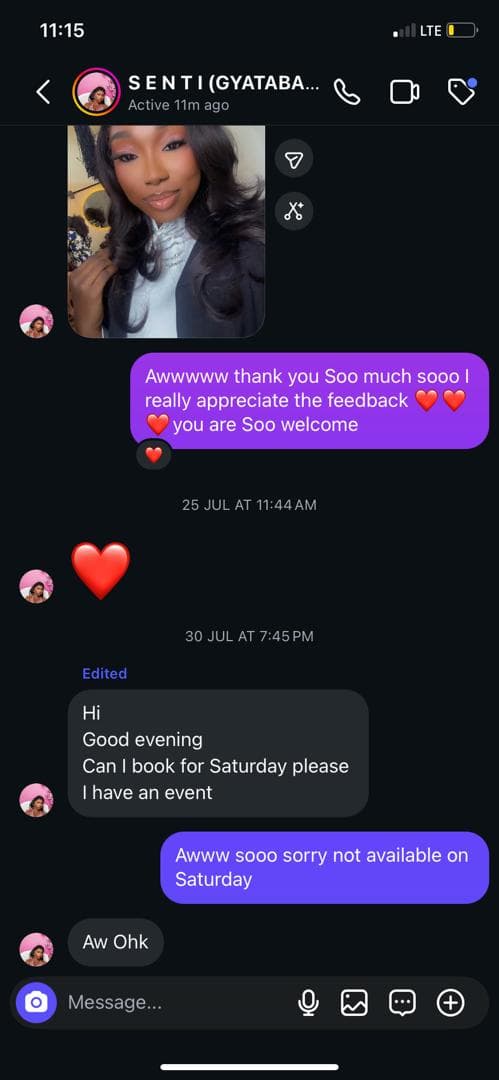 Client testimonial