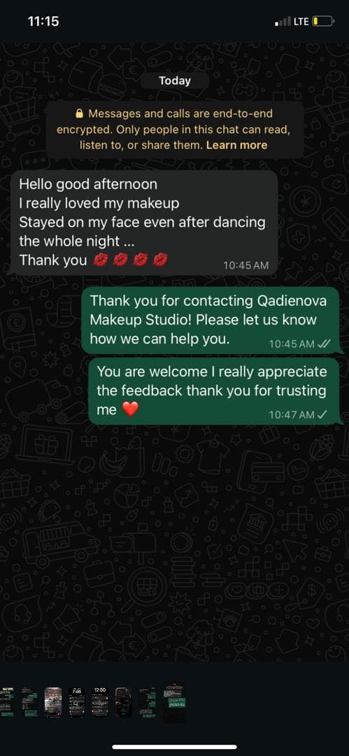 Client testimonial