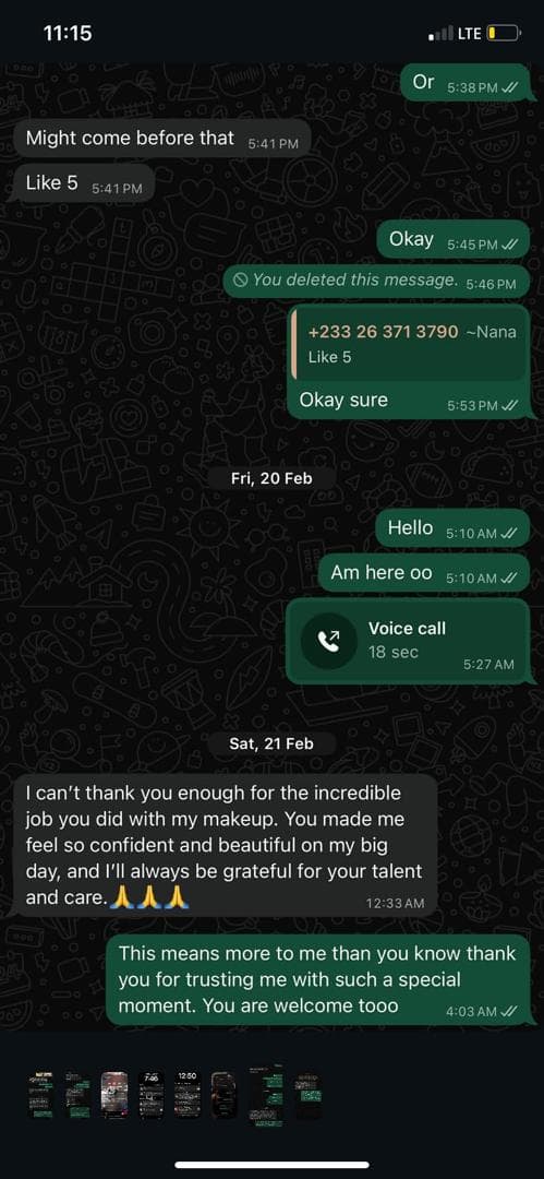Client testimonial